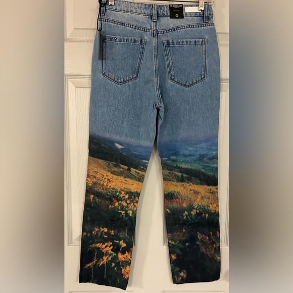NWT Blank NYC WMNS 26 Madison High-Rise Crop Jeans Floral Scenic Throwback Artsy - Picture 10 of 13